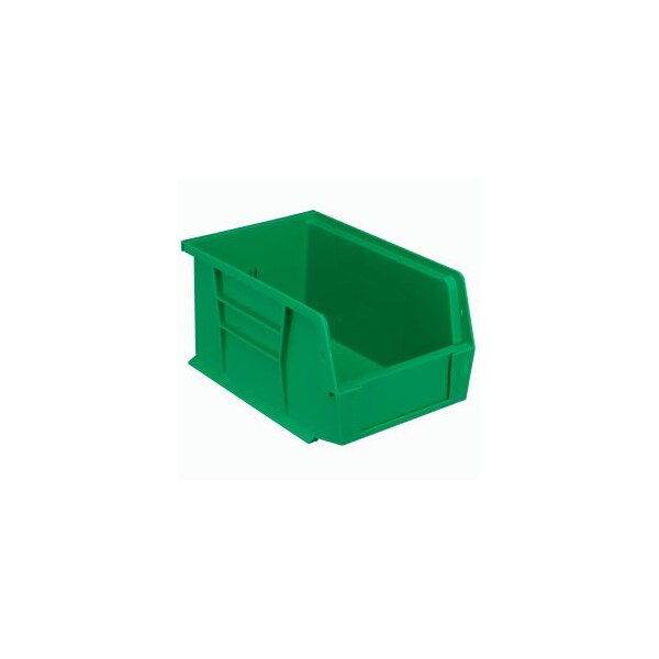 Quantum Storage Systems Hang & Stack Storage Bin, Plastic, Green, 12 PK QUS221GN - main